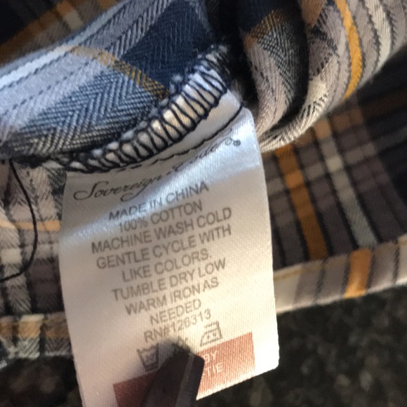 Sovereign Code 2t Button Down Plaid Shirt - Picture 4 of 9